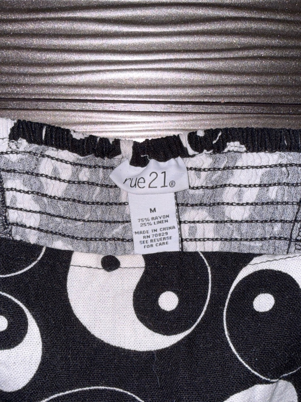Rue21 Yin Yang Print Tank Top - Black & White - Picture 2 of 3
